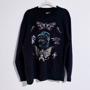 Cavity Colors - Black Godzilla Crewneck